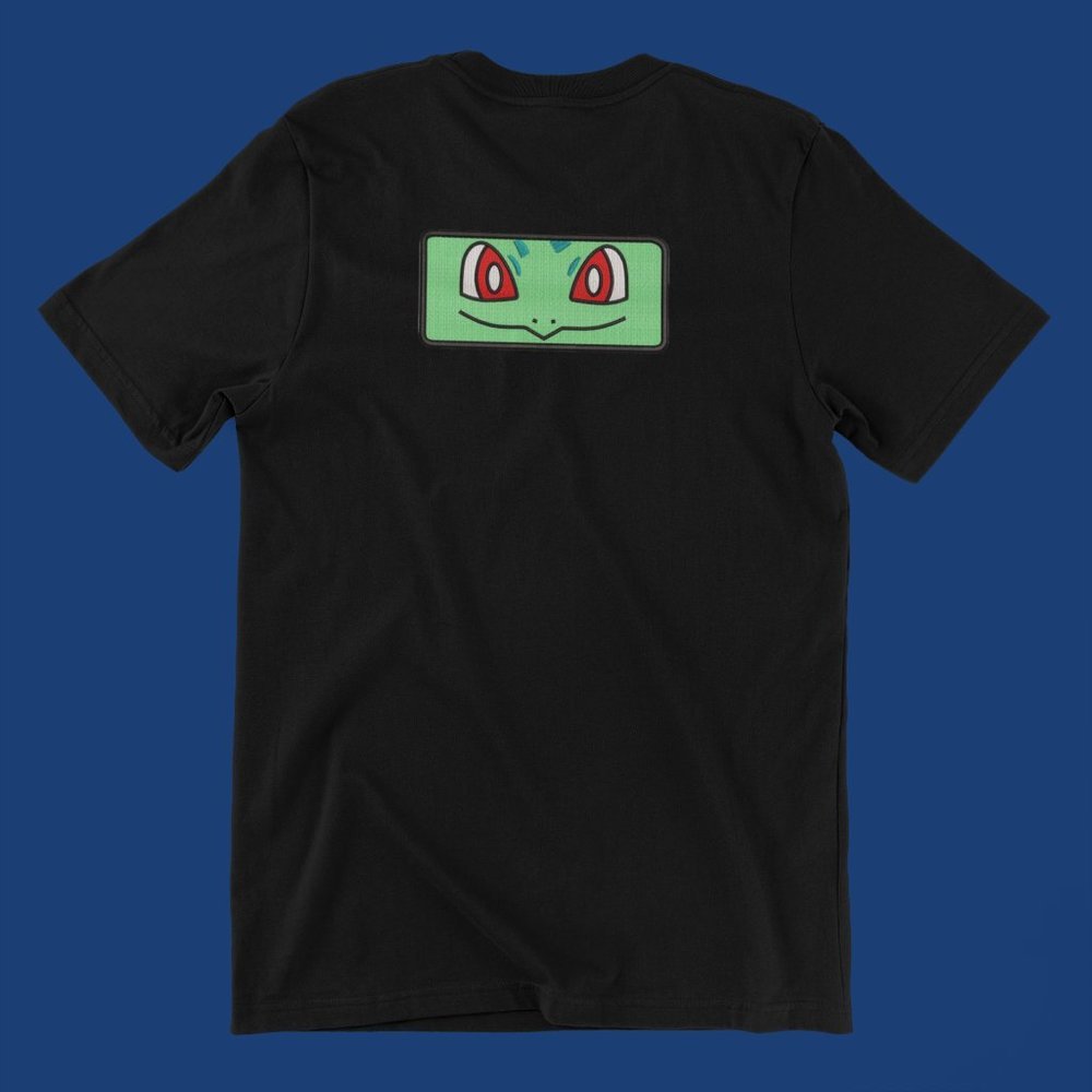 New- White&black Embroidered anime box T-shirt